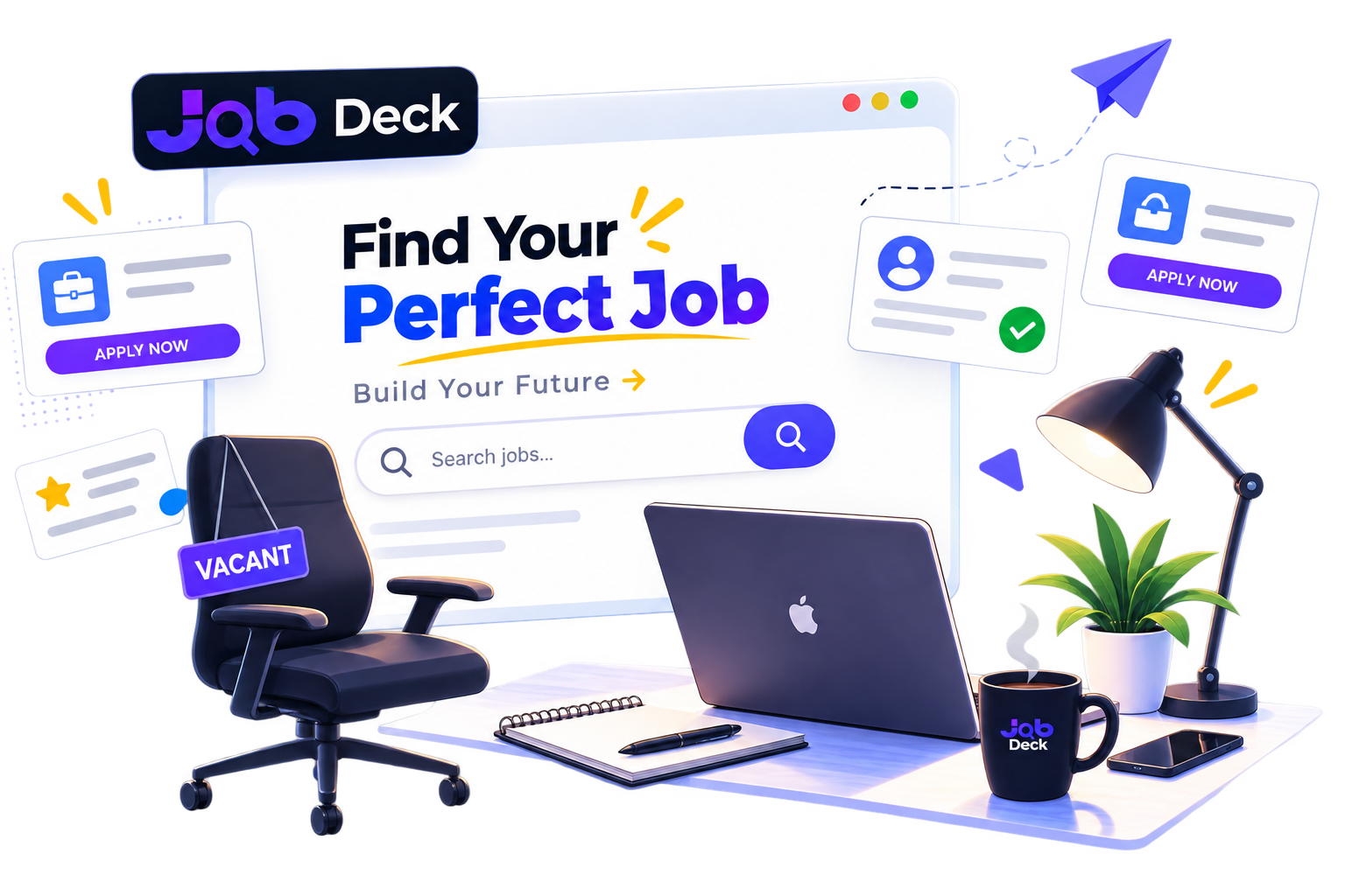 JobDeck job search platform for finding career opportunities